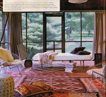 DOMINO: Global Bazaar / Layering rugs {October 2005}