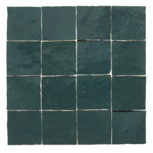 GREEN ZELLIGE  2" X 2"