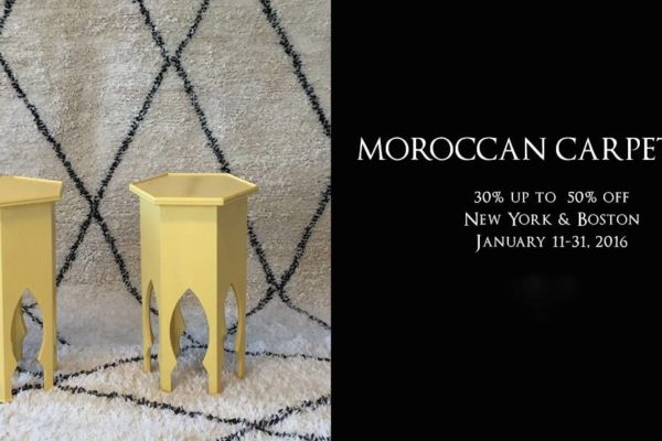 MOROCCAN CARPET SALE,  JANUARY 11 - 31, 2016